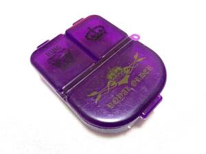 非売品 ROYAL ORDER ロイヤルオーダー mini case ミニケース ピルケース 薬入れ 紫 クリア ロゴ 即有り