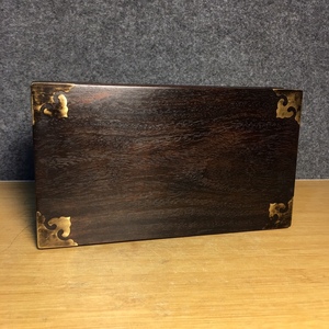 精品旧蔵 清 天然木製 紫檀木 盒子 牛毛紋清晰 極細工 稀少珍品 古美術品 L0301