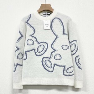 人気 ヨーロッパ製※定価5万◆ブルガリア発※RISELIN セーター ミンク/カシミヤ混 ソフト 毛足 ニット 暖かい ウサギ 可愛さ 秋冬 L/48