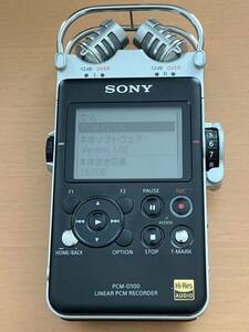 PCM-D100　SONY ソニー リニアPCMレコーダー