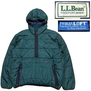 【80s】米国製　 LL Bean エルエルビーン プリマロフト　アノラック　化繊ダウン　MADE IN USA