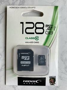 磁気研究所 HDMCSDX128GCL10UIJP3 microSDXCカード UHS-1 128GB Class10 未使用品　送料無料 HIDISC