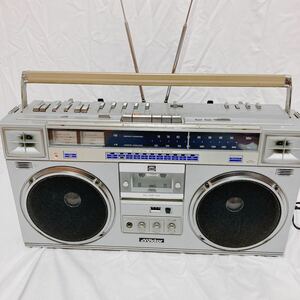FM AM カセット　動作品　Victor 昭和レトロ ビクター ステレオラジオカセットレコーダー RC-M70　大型ラジカセ 