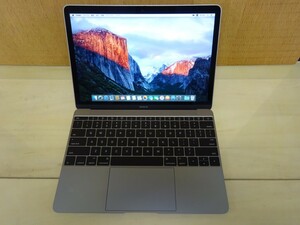 ☆Apple MacBook 2015 12インチ Core m‐5Y51 1.1Ghz 8GB 512GB スペースグレー 英字キーボード 本体のみ☆