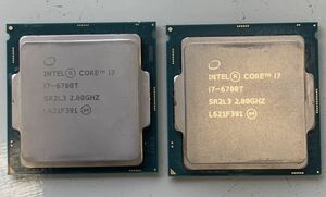 Intel インテル CORE i7 6700T CPU 中古　2個セット