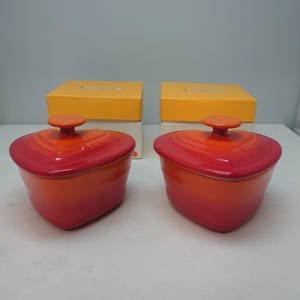 ◇◆ ル・クルーゼ LE CREUSET◆◇　ハート型 ココット　2個