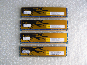 デスクトップメモリー DDR3 PC3-12800 CFD エリクサー Elixir W3U1600HQ-4G 4GB×4枚 計16GB 動作確認済み 1317/1324