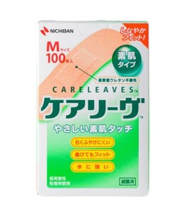 NICHIBAN　ニチバン　ケアリーヴ　絆創膏　Ｍサイズ　100枚