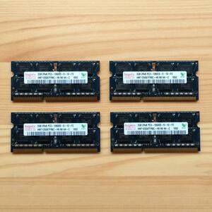 PCメモリ　HYNIX 2GB 2Rx8 PC3-10600S-9-10-F2　4枚（8GB）　iMac 27-inch Mid 2010 標準搭載品　ハイニックス
