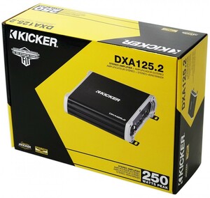 ■USA Audio■新型キッカーKicker DXA125.2（43DXA1252) Class AB 2ch Max.250W ●保証付●税込