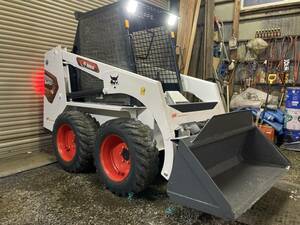 TCM除雪ローダーBOBCAT643モデル!ホイールローダー小型特殊タイヤショベル・スキッドステアローダー・ジョブサン・ボブキャット排雪