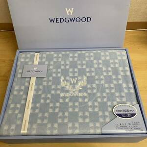 WEDGWOOD ウェッジウッド 綿毛布 　ご家庭で洗える綿毛布　ブルー　140×200　no.113