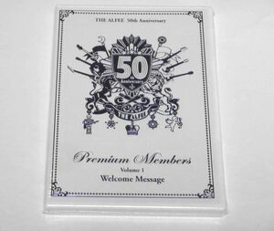 送料込み 新品未開封 DVD THE ALFEE 50th Anniversary Premium Members Volume 1 Welcome Message プレミアムメンバーズ アルフィー
