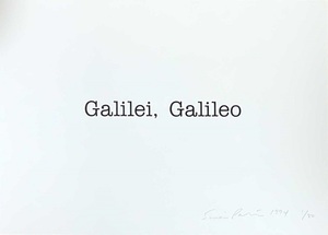 サイモン・パターソン（Simon Patterson）”Galilei Galileo（ガリレオ)” シルクスクリーン サイン エディション