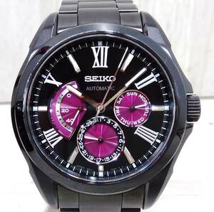 SEIKO セイコー ブライツ 6R21-00H0／24*** パープルインダイアル 自動巻き 腕時計【2023/10・OH済】