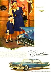 ◆1960年の自動車広告　キャデラック5　Cadillac　GM