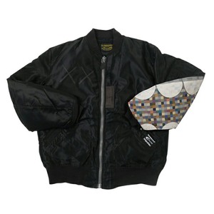 【超希少】ORIGINAL FAKE KAWS × G1950 × GOODENOUGH × BUZZRICKSON′S MA-1 ジャケット M ネイビー gallery1950 グッドイナフ カウズ