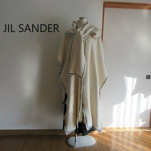 JIL SANDER★ジルサンダー　スカーフケープ　ベージュ　２０２２年直営店購入　札幌丸井三越