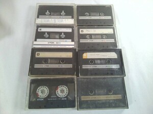 ８本セット★ＴＤＫ　 ノーマル　カセットテープ 　AD46Ｘ4本、AD60Ｘ2本、AD90X１本，AD-X90X1本◆爪あり　中古