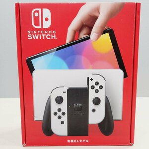 ☆【2】初期化済み Nintendo Switch/ニンテンドースイッチ 有機ELモデル ジョイコン ホワイト 同梱不可 1円スタート