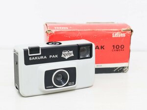 外装美品 KONICA コニカ SAKURA PAK 100 CAMERA DRINK SPRITE カメラ フィルムカメラ 取扱説明書 品質保証書 元箱付き 現状品