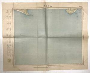 （刷物338）神子元島 二十万分一帝国図 46×58 （静岡県） 昭和10年 大日本帝国陸地測量部