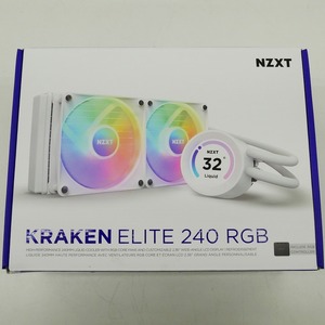 【未使用】 エヌズィーエックスティー NZXT 水冷CPUクーラー KRAKEN ELITE 240 RGB RL-KR24E-W1