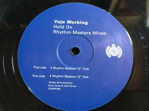 ★YoJo Working / Hold On (Rhythm Masters Mixes) 12EP★ Qsoc1 ★ Sound Of Ministry SOMPR18