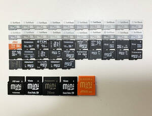 【microSD & miniSDカード50枚セット】合計約670GB／容量は本文に記載【中古／ジャンク扱い】