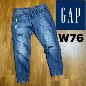 【GAP】メンズ テーパードデニム ソフトジーンズ W76