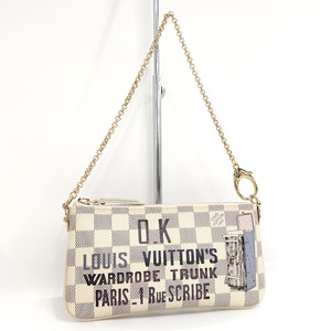 【中古】LOUIS VUITTON ポシェット ミラMM ハンドバック ダミエ アズール N63090