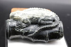 トカゲ 蜥蜴 天然玉石製 パワーストーン 強力エネルギー 天然石 246.6g 【YSxy-4】