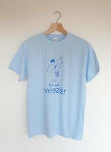 【新品】Weezer Tシャツ Mサイズ Sax オルタナ ギターポップ グランジ バンドT エイドリアントミネ シルクスクリーンプリント