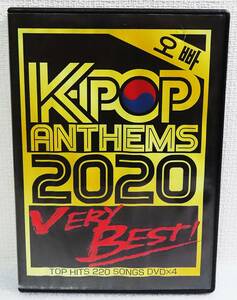 【中古DVD】『K-POP ANTHEMS 2020 VERY BEST！／TOP HITS 220 SONGS DVD×4　4枚組』韓国K-POP／ボーイズグループPV集◆送料185～