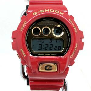 極美品 G-SHOCK ジーショック CASIO カシオ 腕時計 DW-6930A-4JR 30周年記念 30TH ライジングレッド 三つ目【ITBWO7MHM0K0】