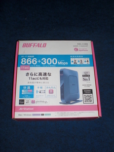 【新品未使用品】　BUFFALO 無線LAN親機　WSR-1166DHP　Mac/Windows　Wi-Fi規格値　866+300Mbs（4069）