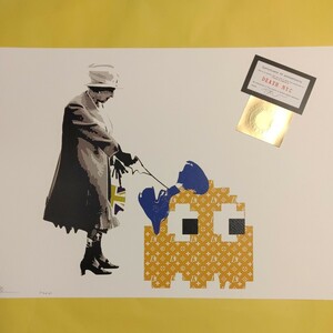 DEATH NYC 世界限定100枚 アートポスター　エリザベス女王　Queen　パックマン　インベーダ LOUISVUITTON　ルイヴィトン バンクシー Banksy