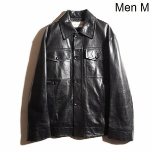 M0286P　▼DRIES VAN NOTEN ドリスヴァンノッテン▼　21AW OVERSIZE LETHER BLOUSON オーバーサイズ 中綿 レザージャケット 黒 秋冬 rb mks