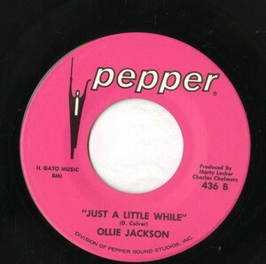 【7inch】試聴　OLLIE JACKSON 　　(PEPPER 436) THANK YOU #1 / JUST A LITTLE WHITE