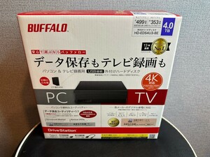 ♪ 【新品未使用】BUFFALO バッファロー　外付けHDD 4.0TB
