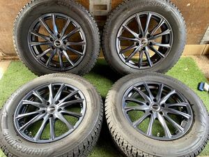 美品　225/65R17 102Q BRIDGESTONE BLIZZAK DM-V3 スタッドレス 4本　17x7J ET 48 PCD 114.3 5H ヴァンガード ハリアー、RAV4等