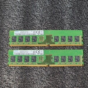 SAMSUNG DDR4-2133MHz 8GB (4GB×2枚キット) M378A5143EB1-CPB 動作確認済み デスクトップ用 PCメモリ 