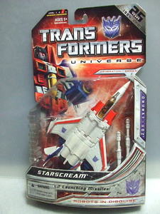 新品 2009年 TF25thユニバース版 スタースクリーム G1 STARSCREAM TRANSFORMERS UNIVERSE ）変形!ヘンケイ!トランスフォーマー 鈴置洋孝