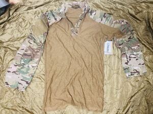 米軍放出品　新品未使用　SERKET製コンバットシャツ　マルチカムMLサイズ