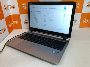 【ハード王】1円～/ノート/HP ProBook450G3/Corei5-6200U/8GB/ストレージ無/10204-G21