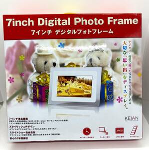 中古★美品　デジタルフォトフレーム　KDPF07021CーWH　ホワイト　７インチ液晶　写真立て/3150