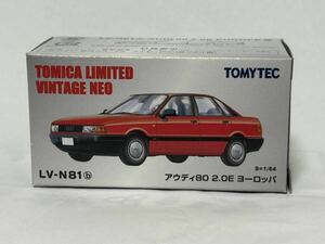 トミカリミテッドヴィンテージNEO 81b アウディ 80 2.0E ヨーロッパ 赤 LV-N