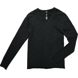 定価1万 wjk standard jersey L/S V-neck cut&sew Sサイズ　スタンダードジャージVネックカットソー ロンT akm ジュンハシモト