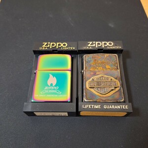 ZIPPO ジッポー ジッポ オイルライター ハーレー Zippo 二個セット