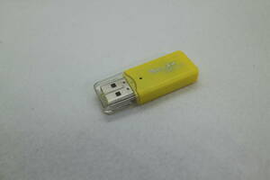 micro SD USB カードリーダー USB2.0 イエロー 送料84円～